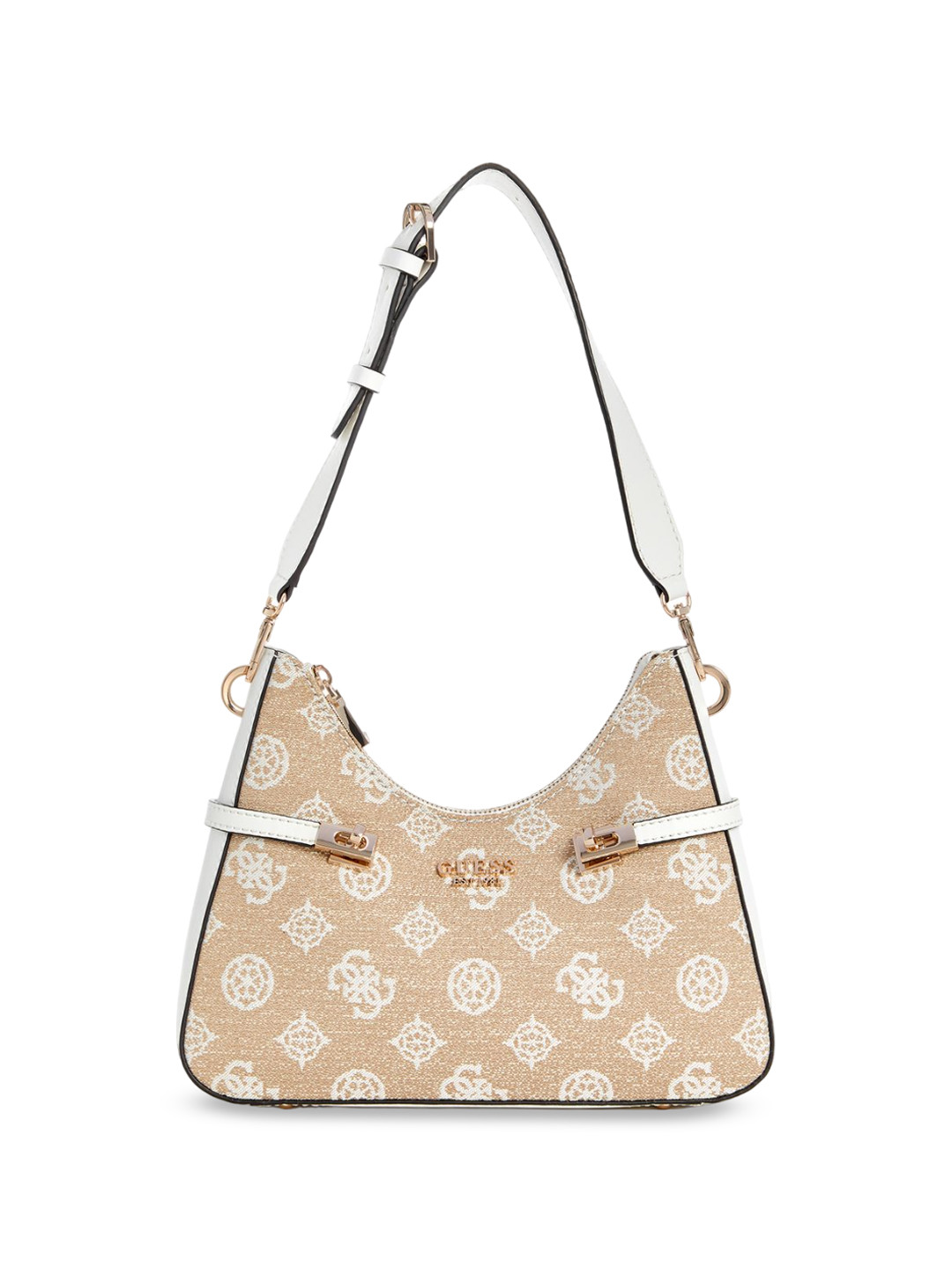 

GUESS Textured Structured Hobo Bag, Beige