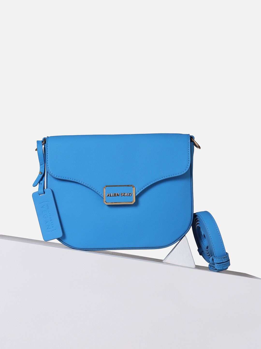 

Allen Solly Woman PU Structured Sling Bag, Blue