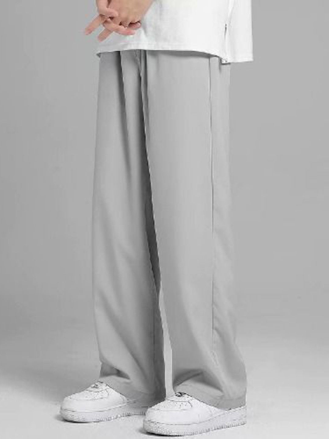 

StyleCast Men Mid Rise Track Pants, Grey