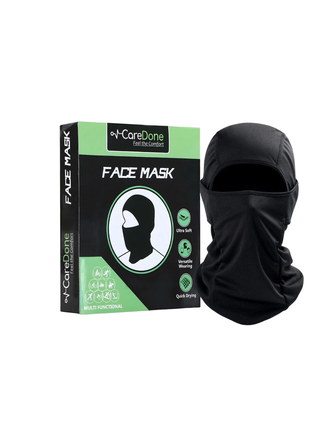 

CareDone Men Reusable Bike Riding Dust Protection Face Mask, Black