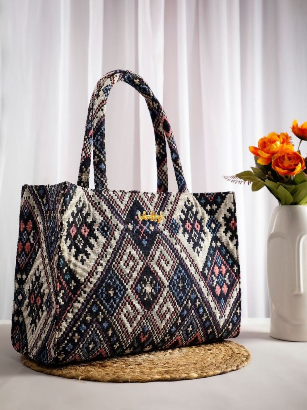 

LIKE STYLE Shopper Shoulder Bag with Quilted, Grey