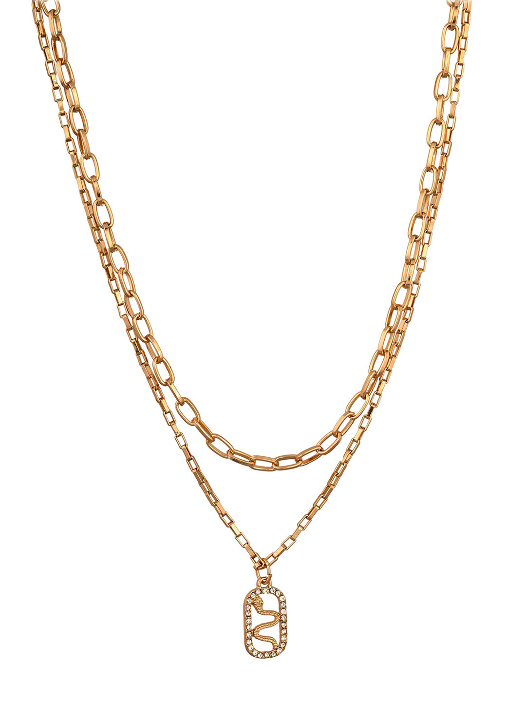 

Raf the label Gold-Plated Layered Necklace, Yellow
