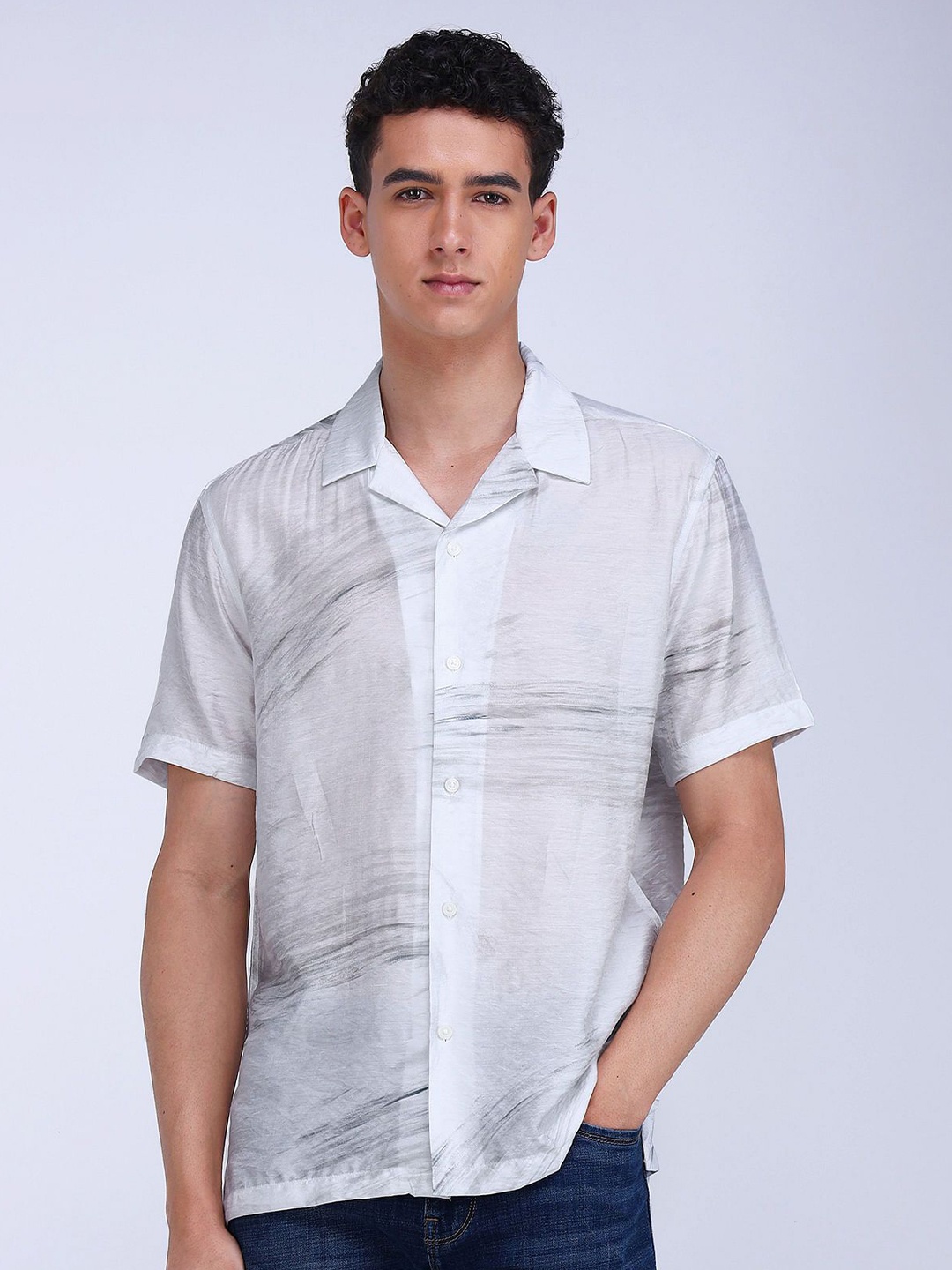 

Flying Machine Men Opaque Casual Shirt, White