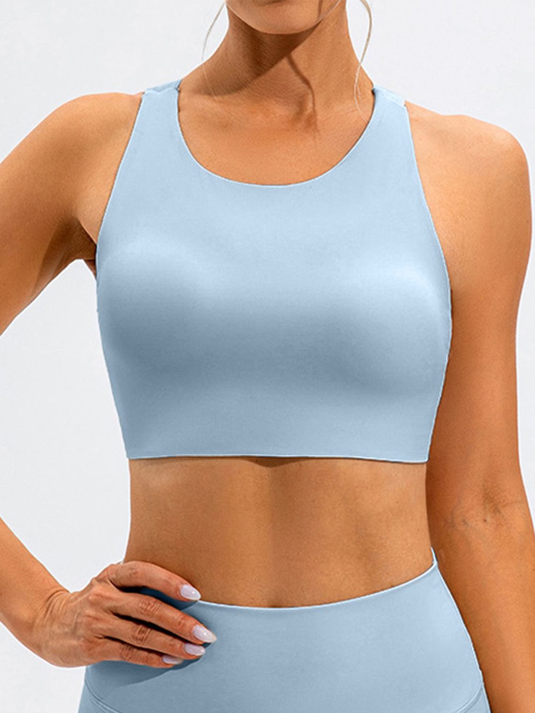 

LULU & SKY Bralette Crop Top, Blue