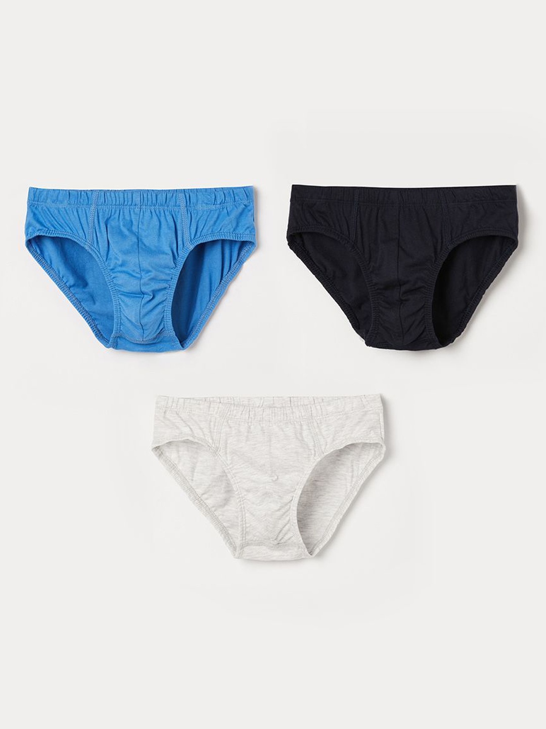 

FaFame Forever by Lifestyle Boys Pack Of 3 Pure Cotton Basic Briefs 1000014040195-MULTI, Black