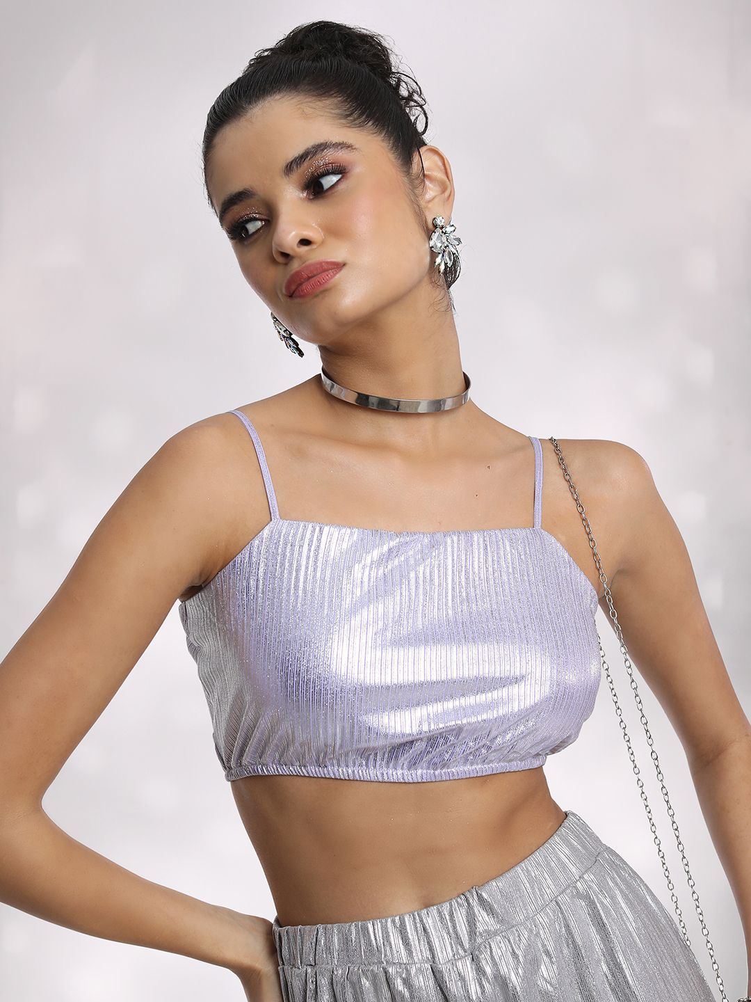 

Tokyo Talkies Bralette Crop Top, Lavender