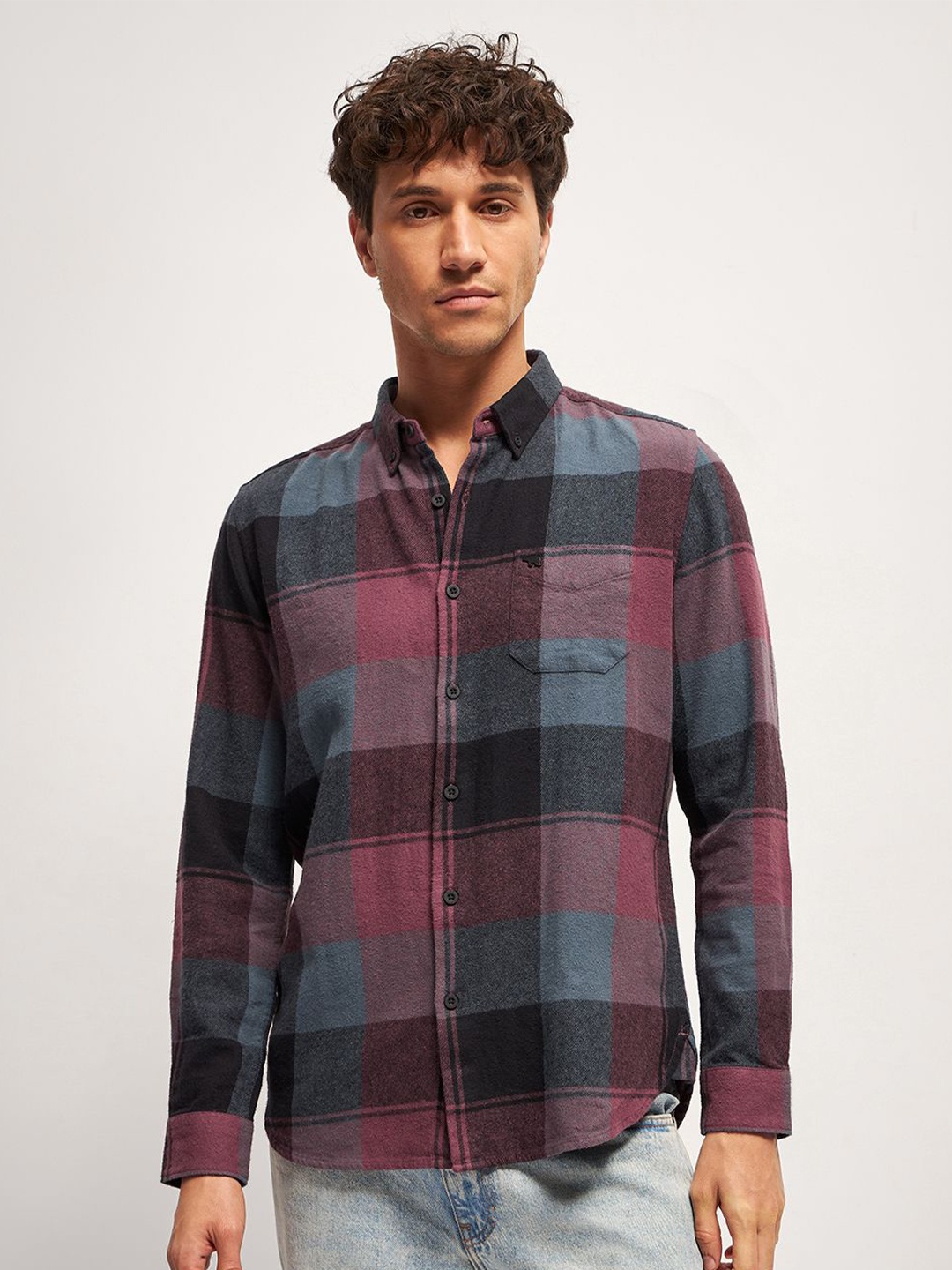 

THE BEAR HOUSE Men Slim Fit Opaque Checked Casual Shirt, Multi