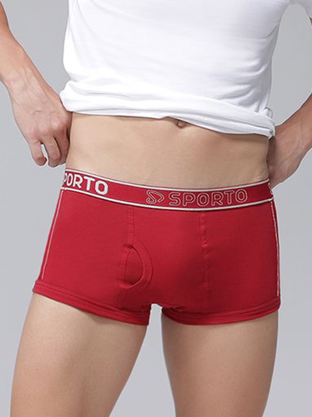 

SPORTO Men Cotton Trunk SP-TR-M1022-RED-XL-1PC-Red