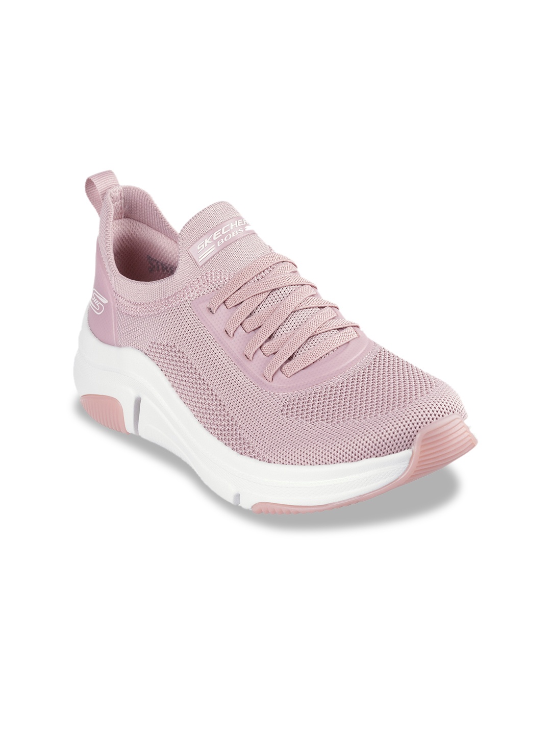 

Skechers BOBS SPARROW FLEX - INSTANT CLOUT Women Textured Slip-On Sneakers, Pink
