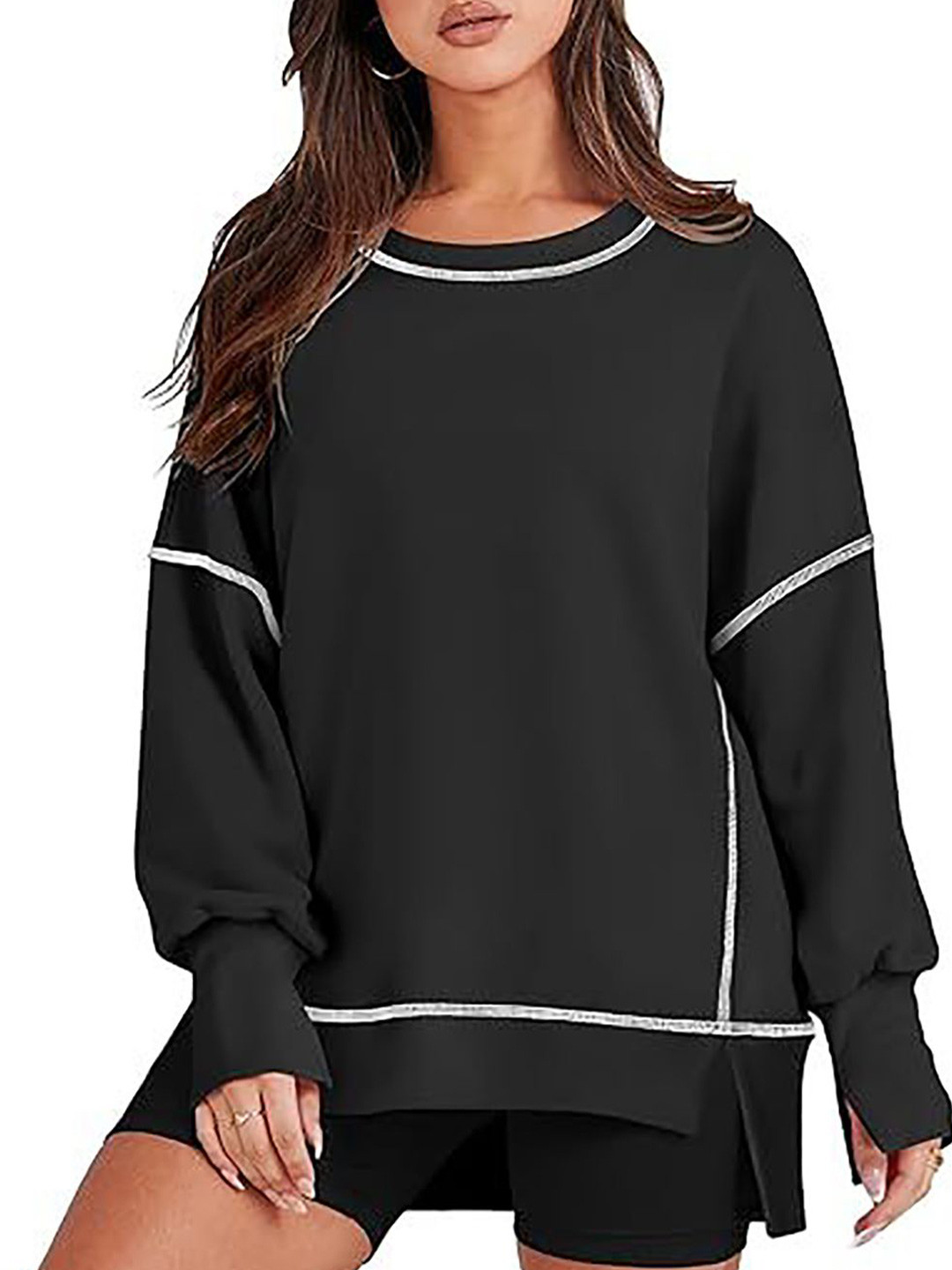 

StyleCast x Revolte Women Sweatshirt, Black