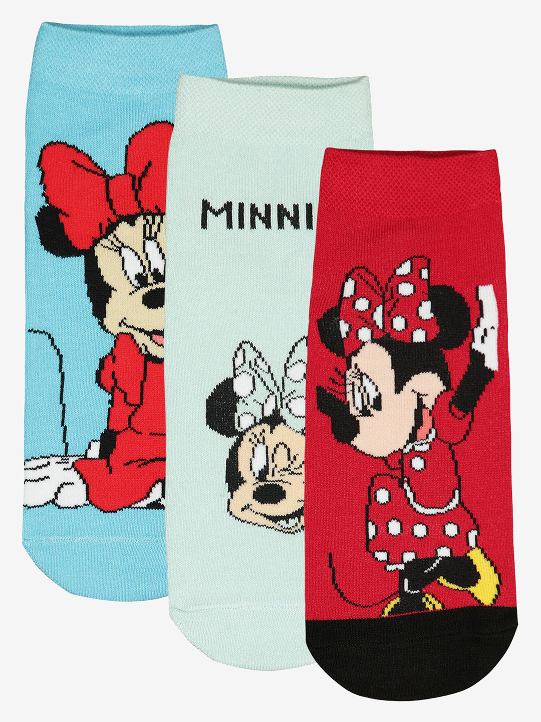 

Bodycare Girls Pack Of 3 Assorted Ankle-Length Socks