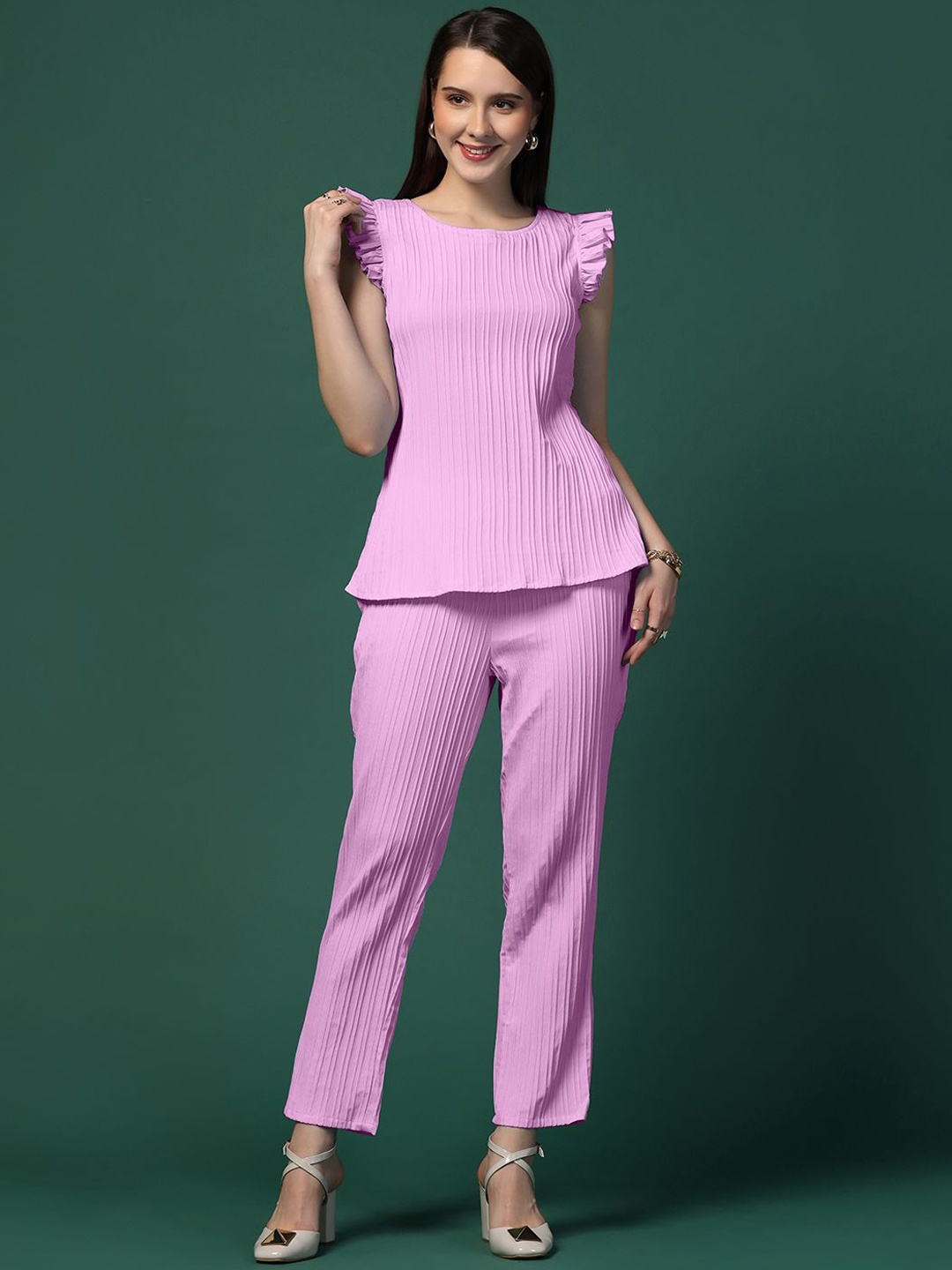 

OMPAX Top With Trouser Co-Ords, Pink