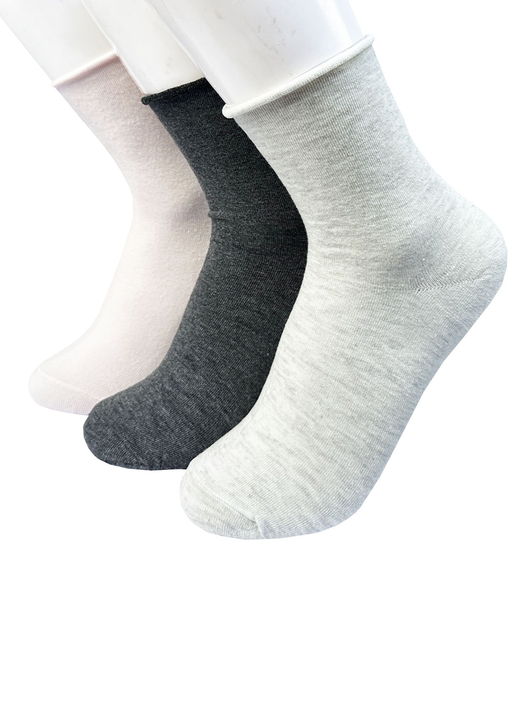 

Alexvyan Men Pack Of 3 Stretchable Calf-Length Socks, Beige