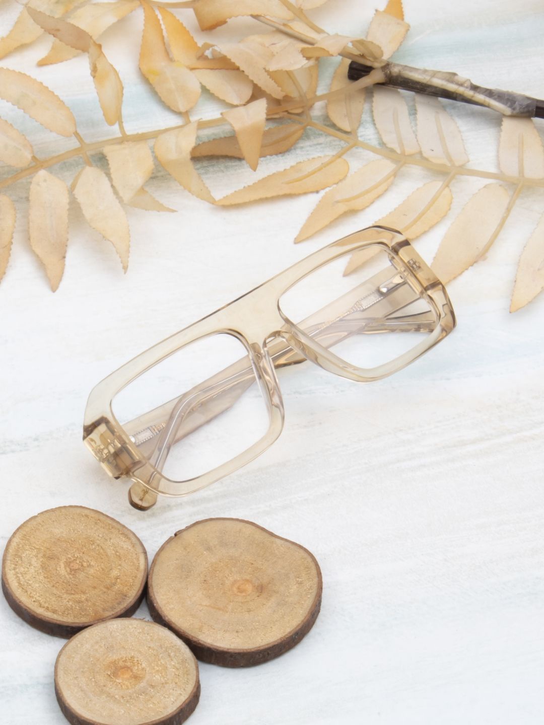 

Ted Smith Unisex 100% Acetate Full Rim Aviator Frames, Yellow