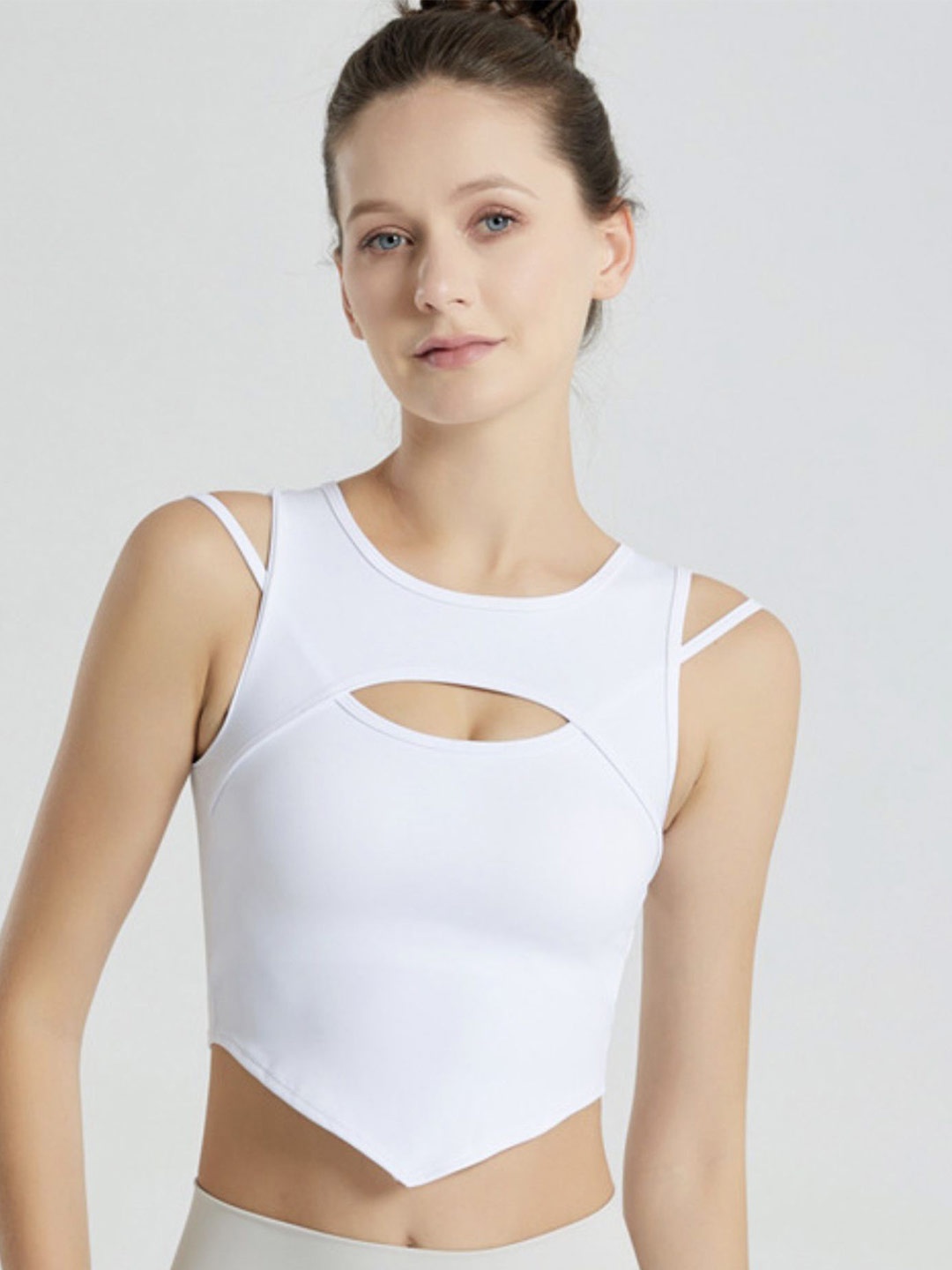 

LULU & SKY Crop Top, White