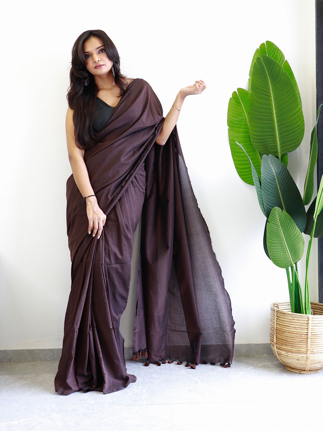 

Anouk Saree, Brown