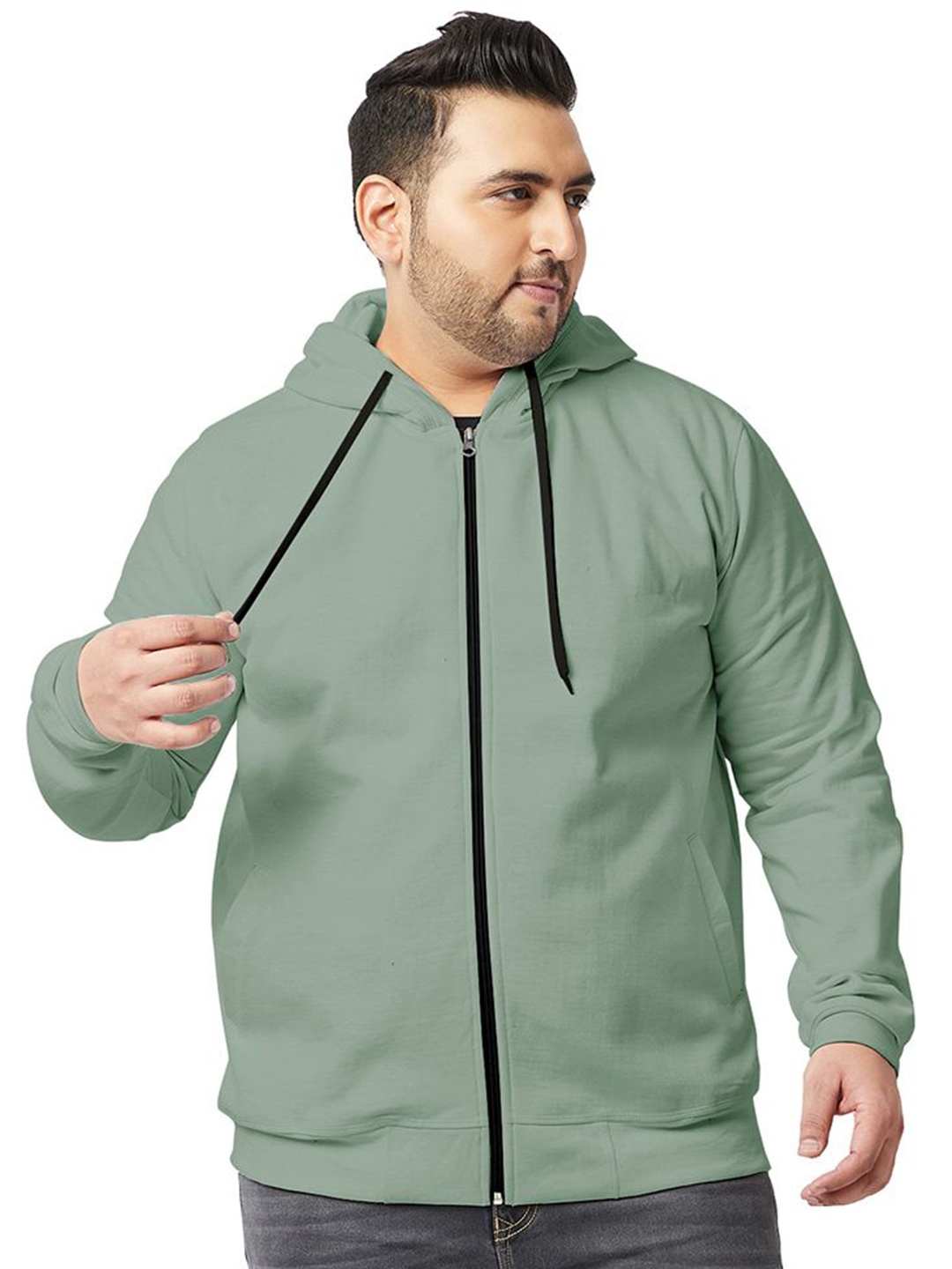 

Wear Your Opinion Men Hooded Sweatshirt, Blue