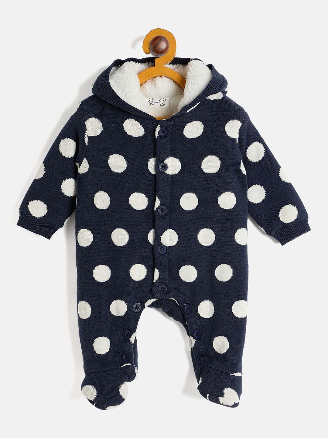 

JWAAQ Infants Printed Winter Romper, Navy blue