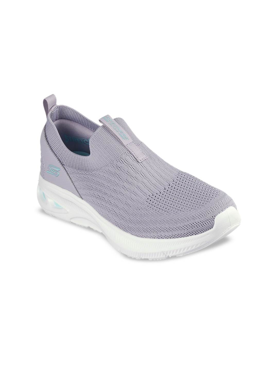 

Skechers BOBS UNITY - SLEEK LINES Women Woven Design Mid-Top Slip On Sneakers, Lavender