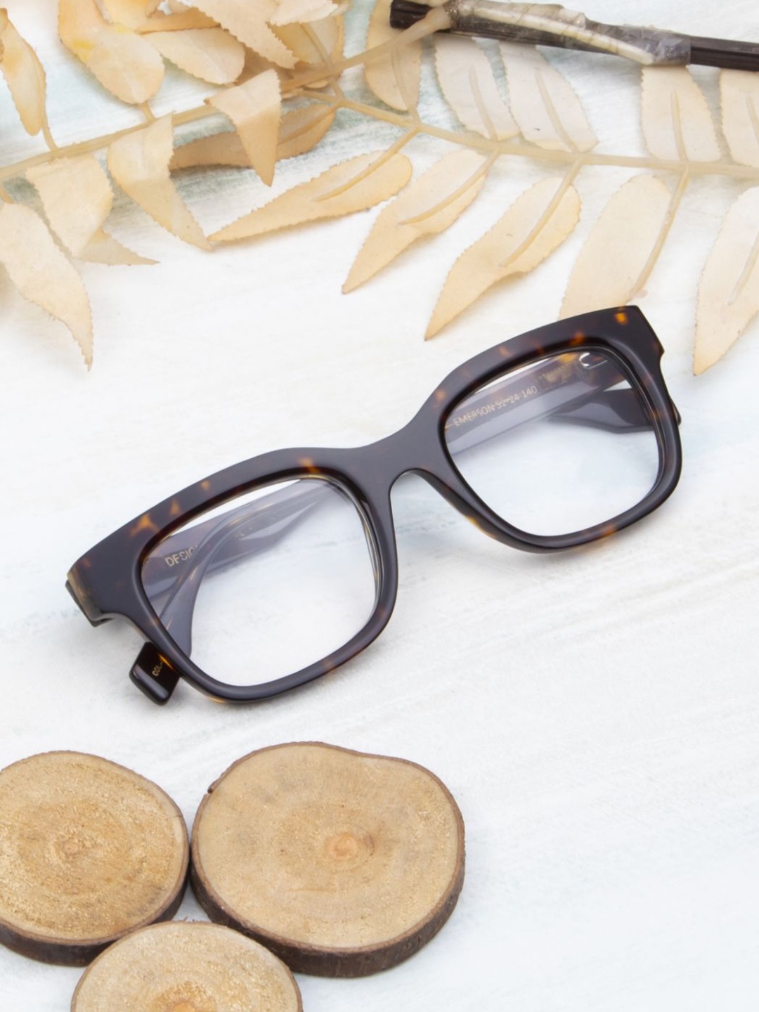

Ted Smith Unisex 100% Acetate Full Rim Oval Frames, Brown