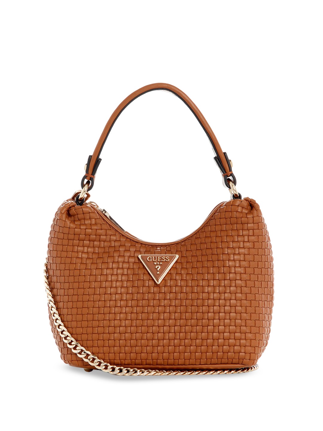 

GUESS Textured PU Bucket Hobo Bag, Brown