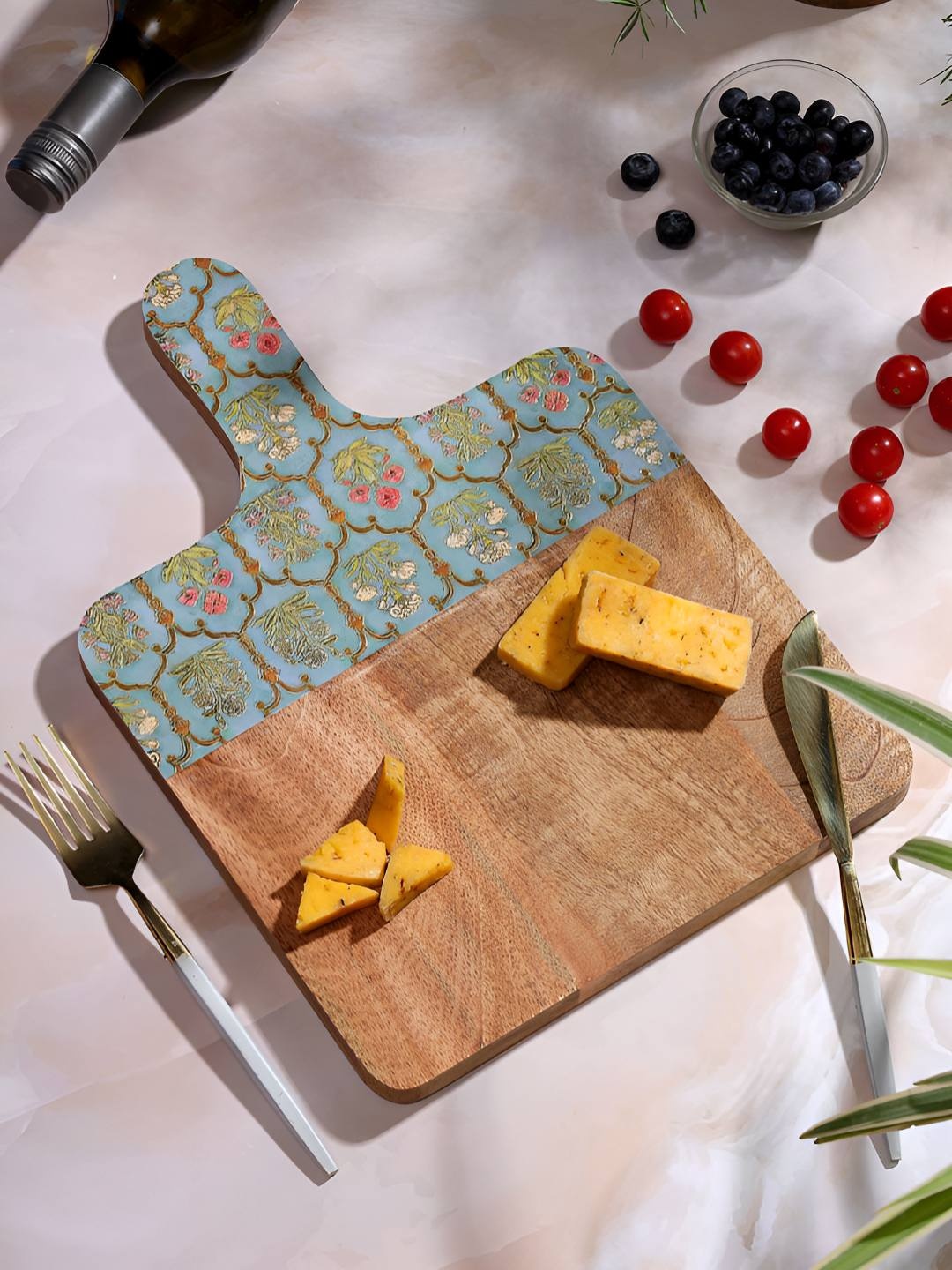 

DULI Printed Wood Chopping Board, Brown