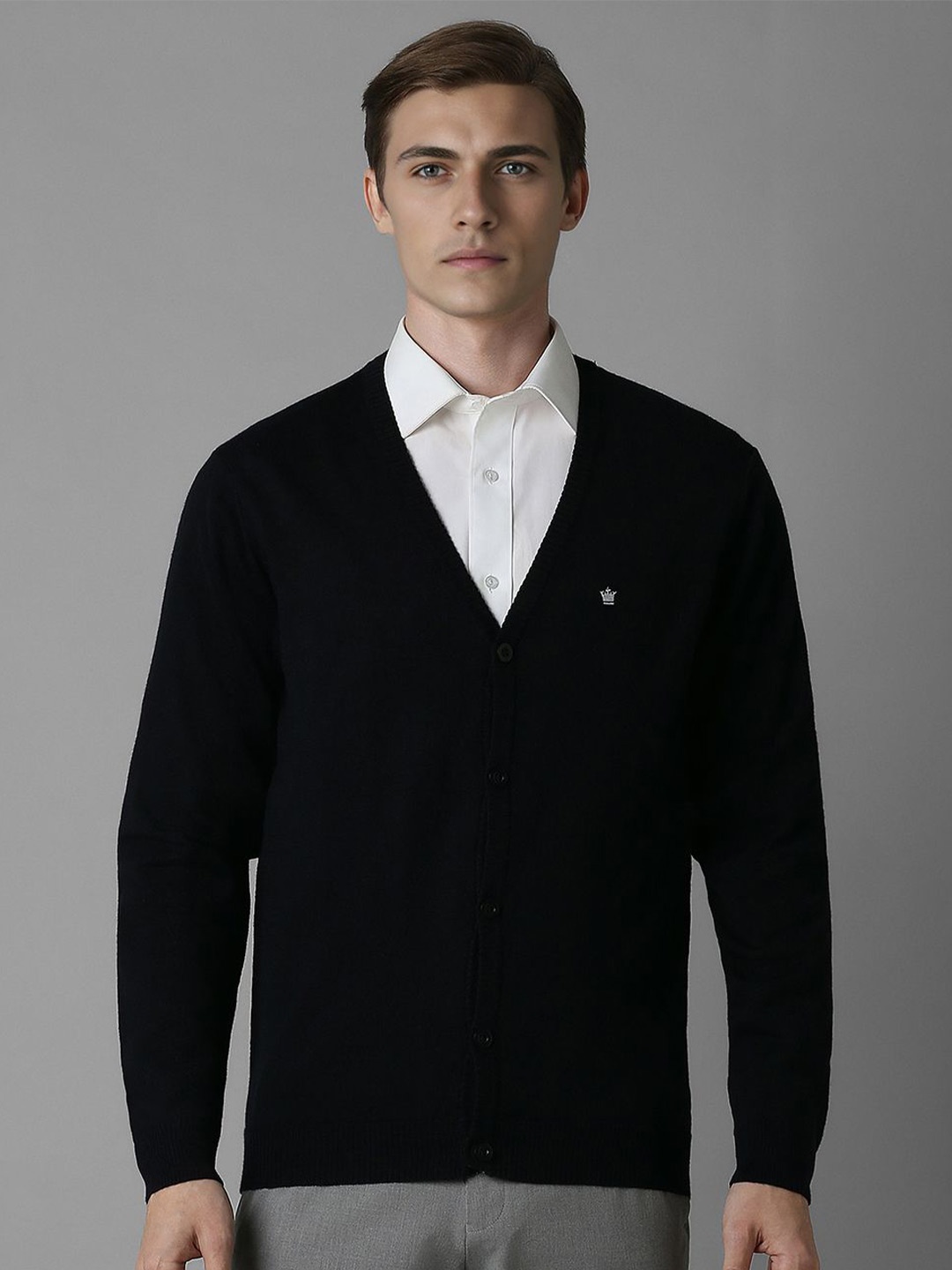 

Louis Philippe Men Cardigan, Black