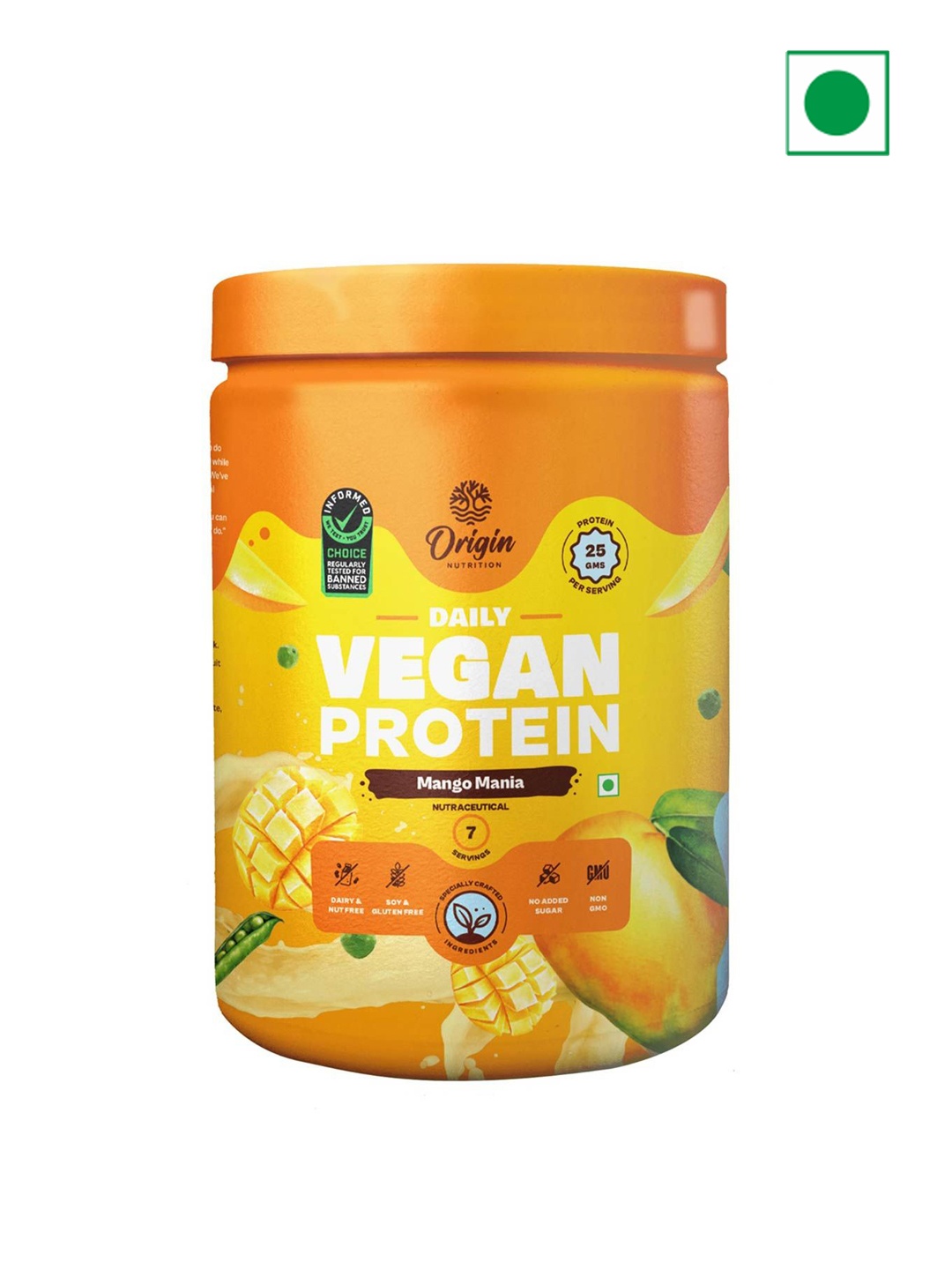 

Origin Nutrition Daily Vegan Protein - 289g, Yellow