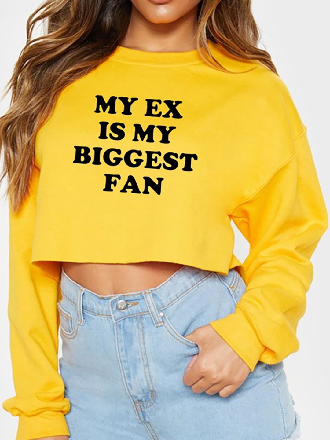 

StyleCast x Revolte Women Printed Sweatshirt, Yellow