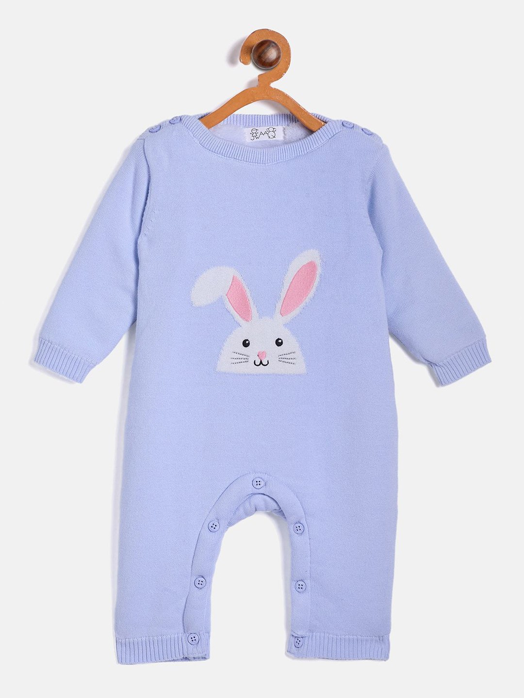 

JWAAQ Infants Printed Winter Romper With Fur Lined, Blue