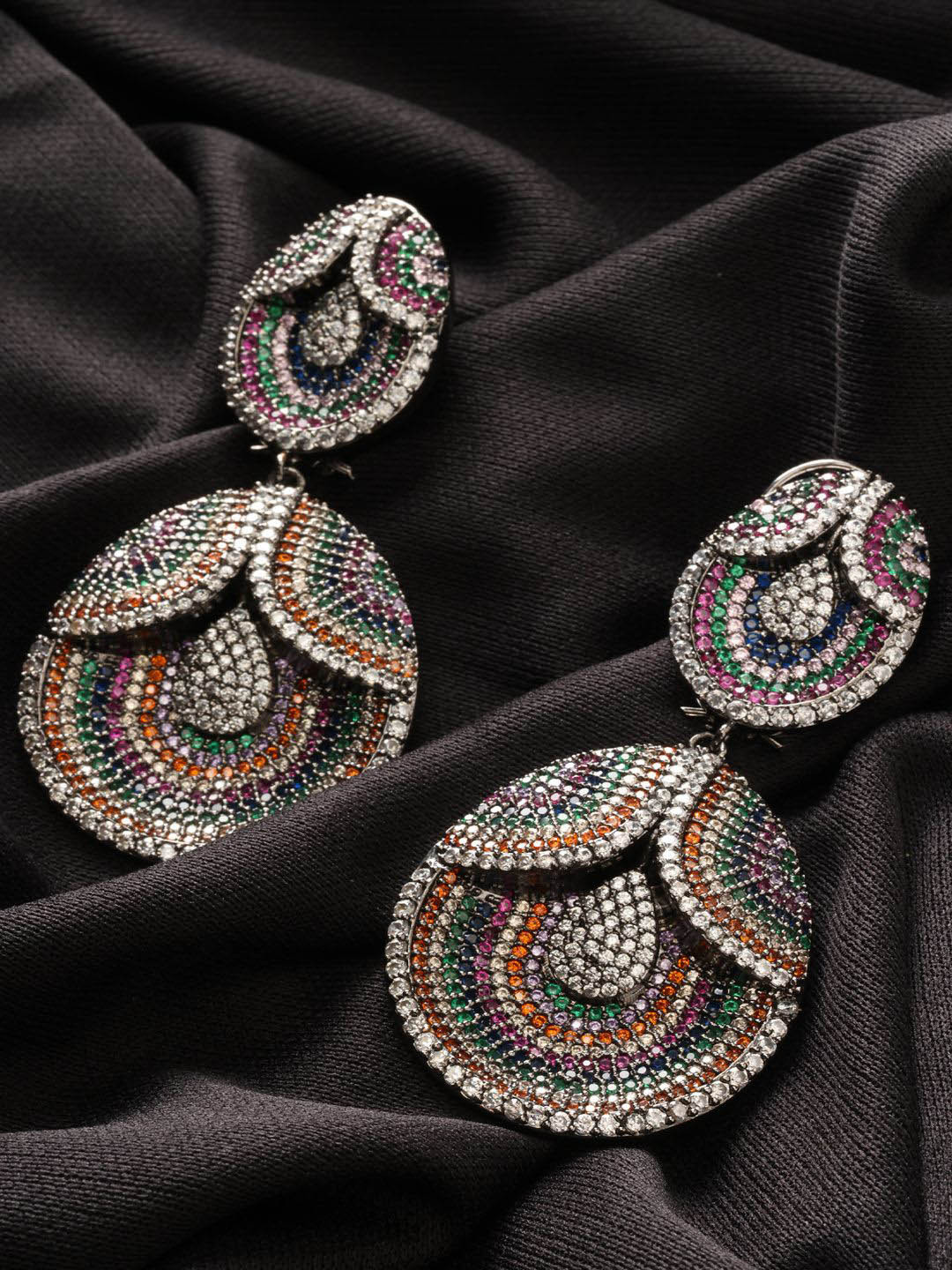 

Niscka Contemporary Drop Earrings, Multi