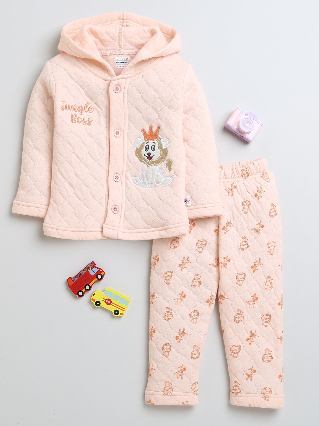 

BUMZEE Boys Top with Pyjamas, Peach