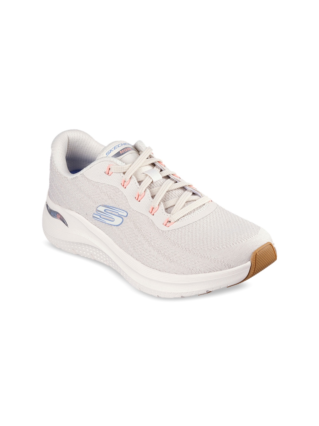 

Skechers Arch Fit 2.0-Rich Vision Women Casual Lace-Up Shoes, Grey