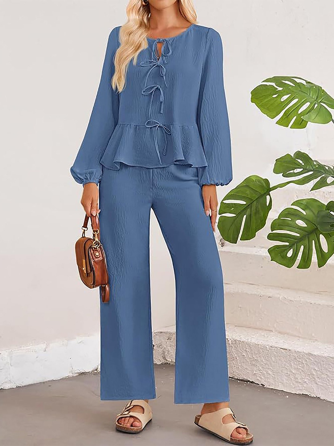 

StyleCast x Revolte Top with Trousers, Blue