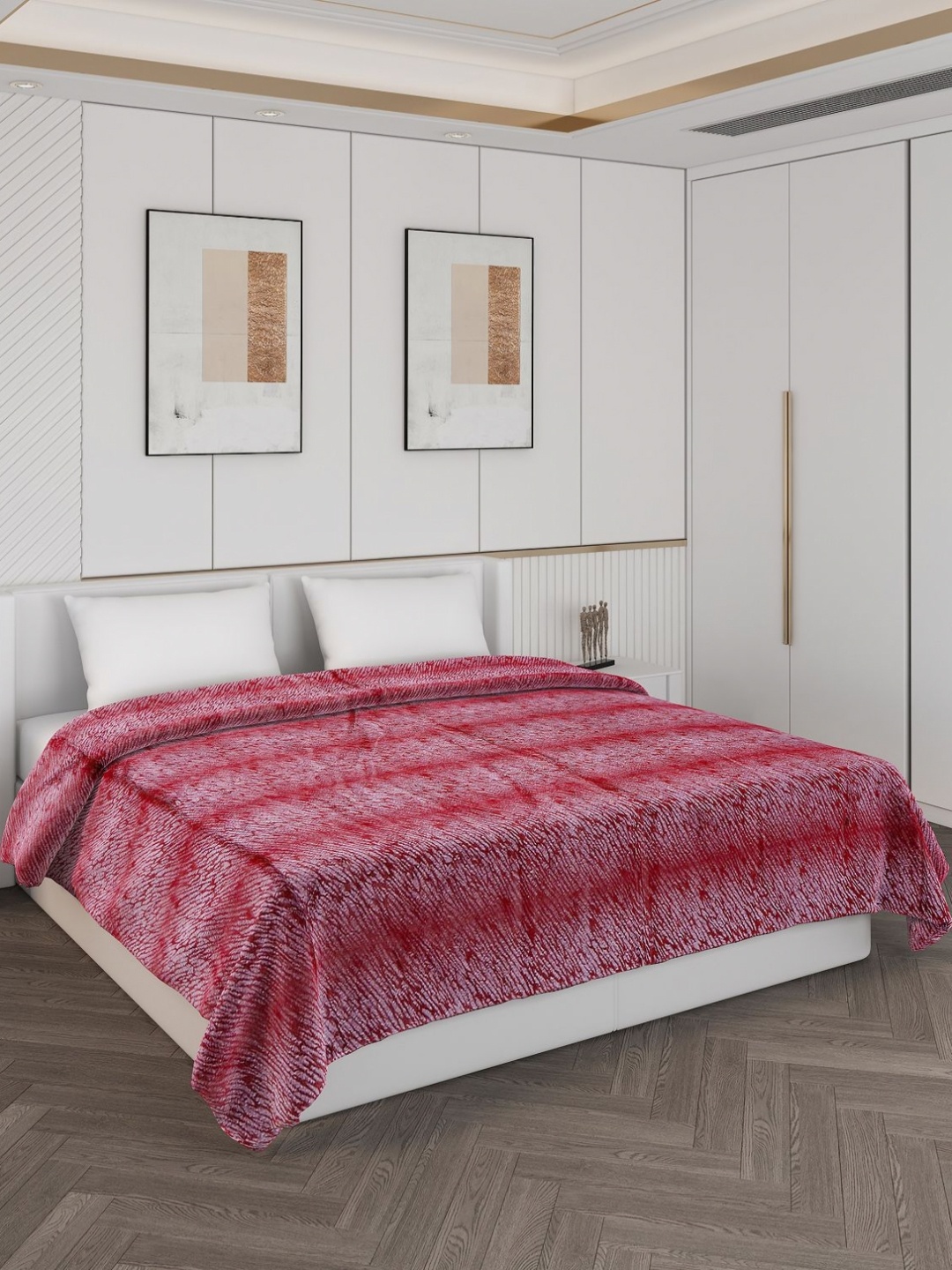 

Monte Carlo Red & White Heavy Winter Double Bed Blanket