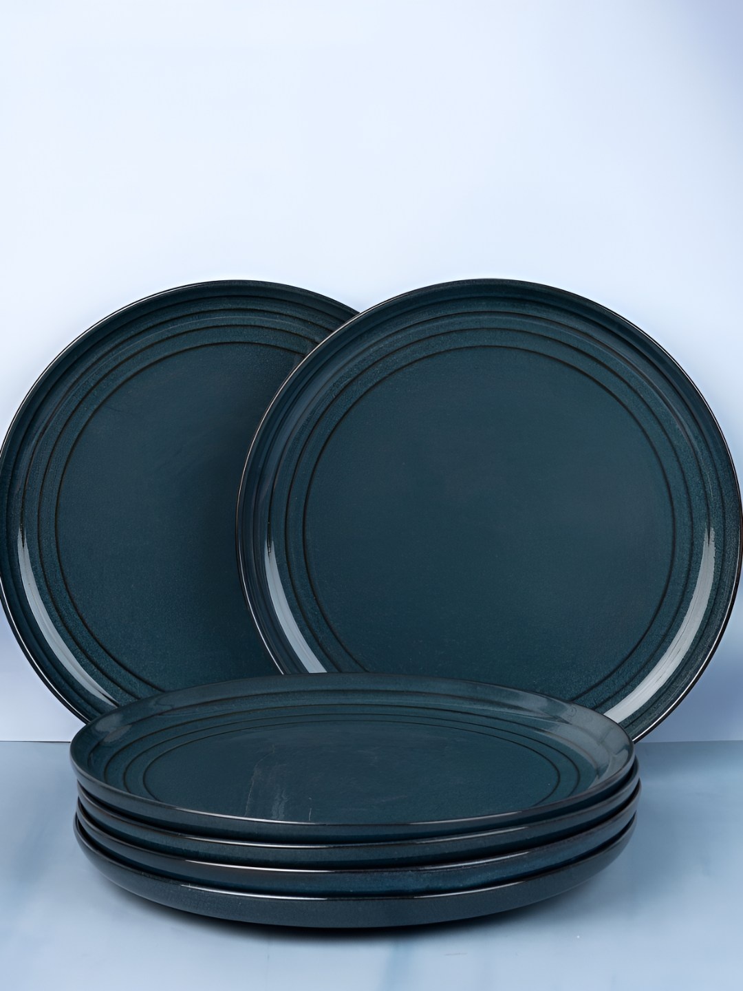

BODHI HOUSE Set of 6 Navy Blue Solid Porcelain Plates