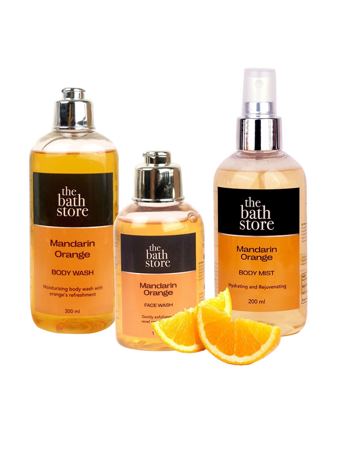 

The Bath Store Mandarin Orange Body Wash, Face Wash & Body Mist Combo