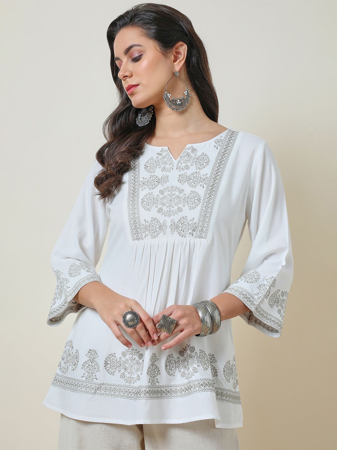 

Soch Embroidered Tunic, Off white