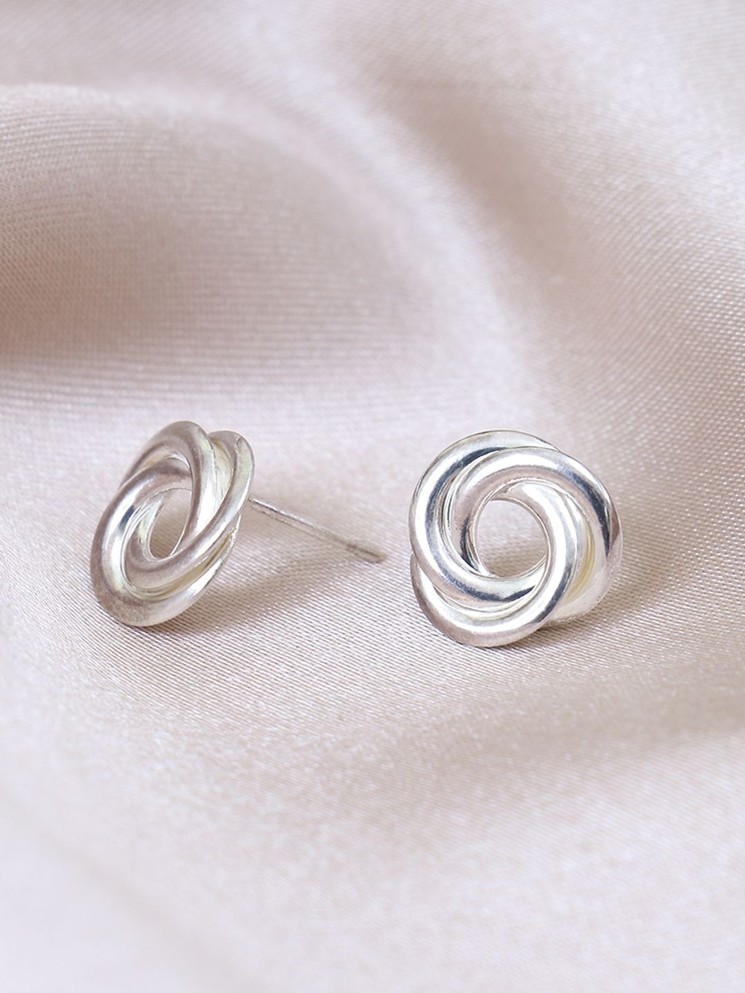 

House of Pataudi 925 Sterling Silver Knot Studs