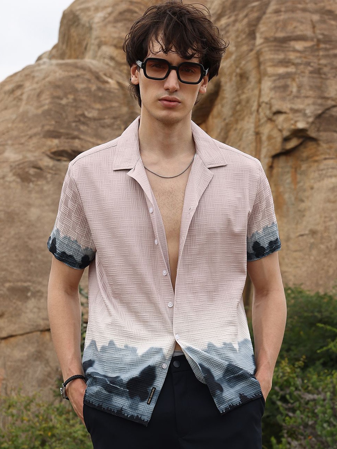 

Campus Sutra Men Comfort Opaque Printed Casual Shirt, Multi