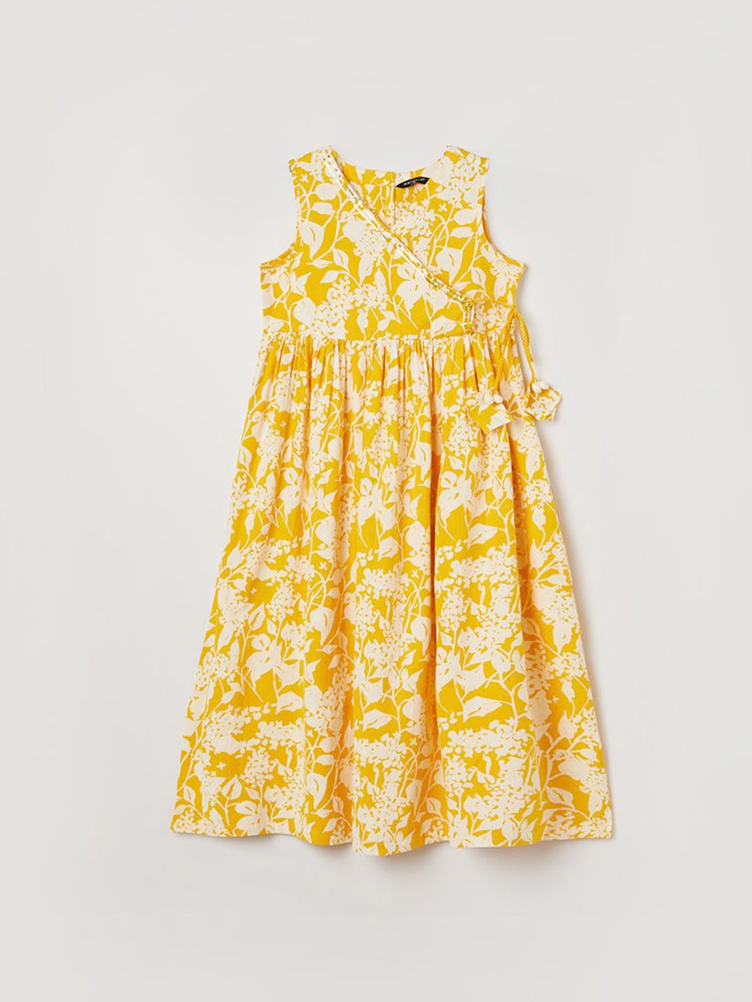 

Melange by Lifestyle Floral Print Fit & Flare Dress, Yellow