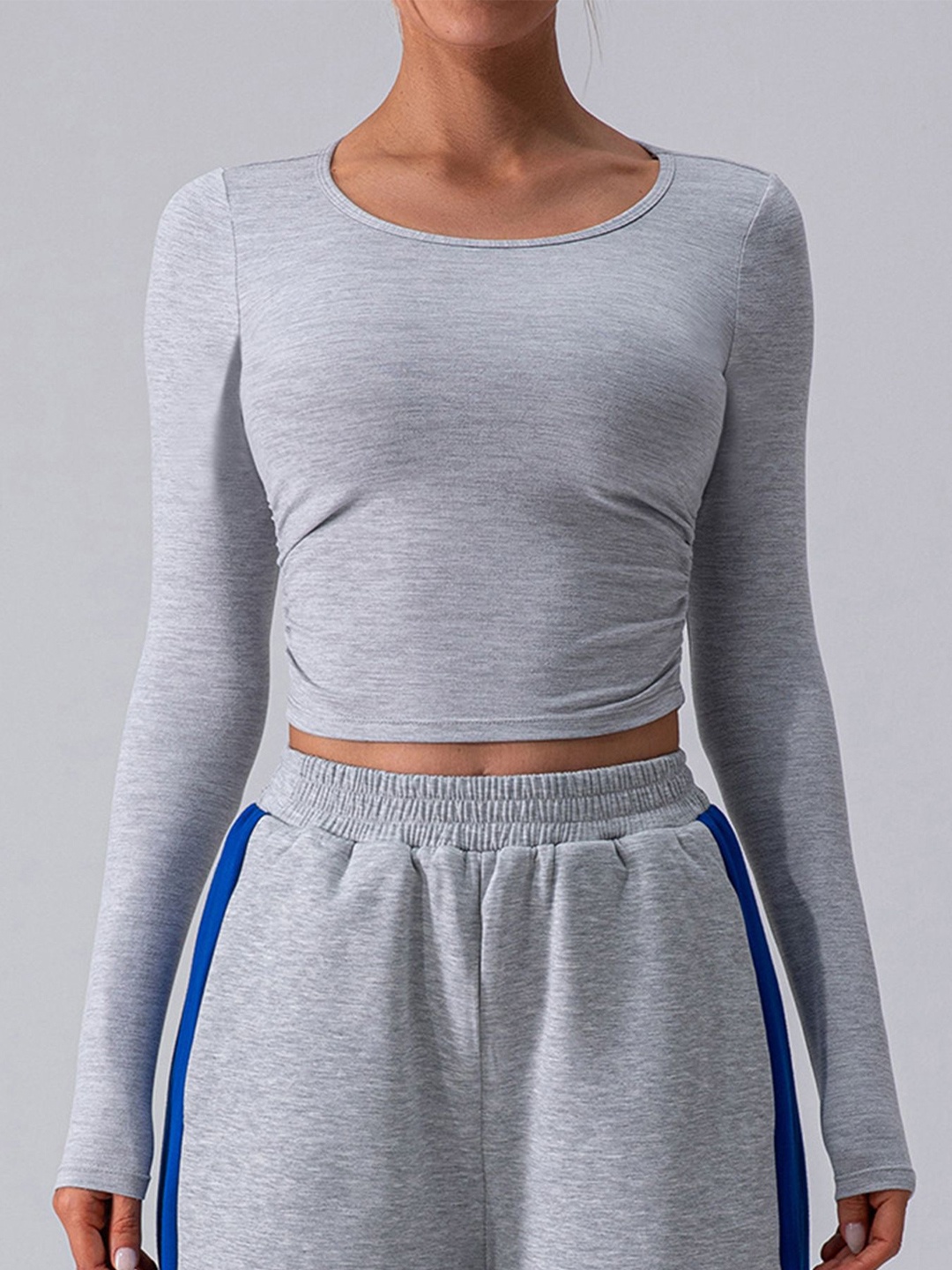 

LULU & SKY Crop Top, Grey