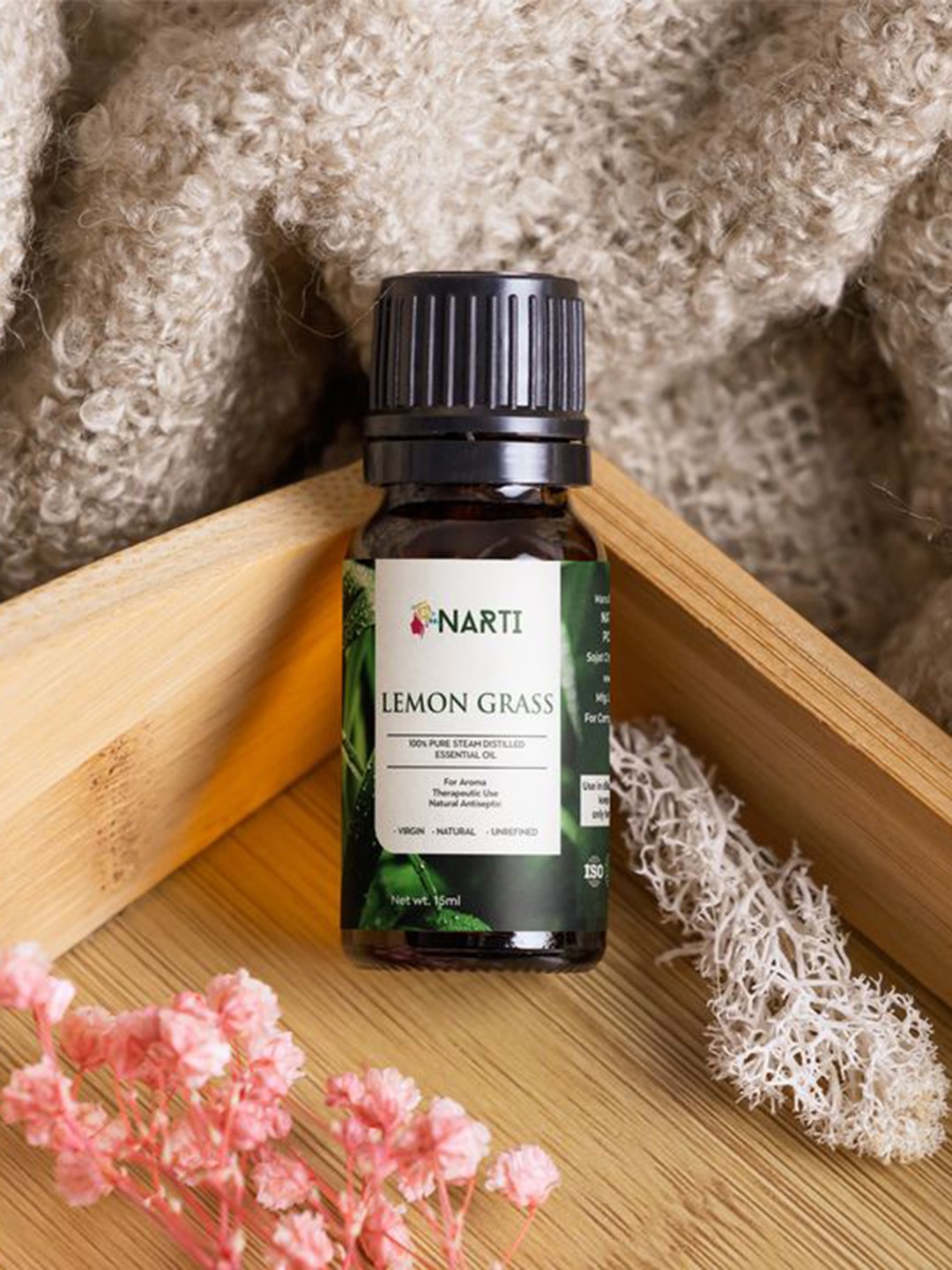 

NARTI Lemon Grass Essential Oil - 15ml, Green