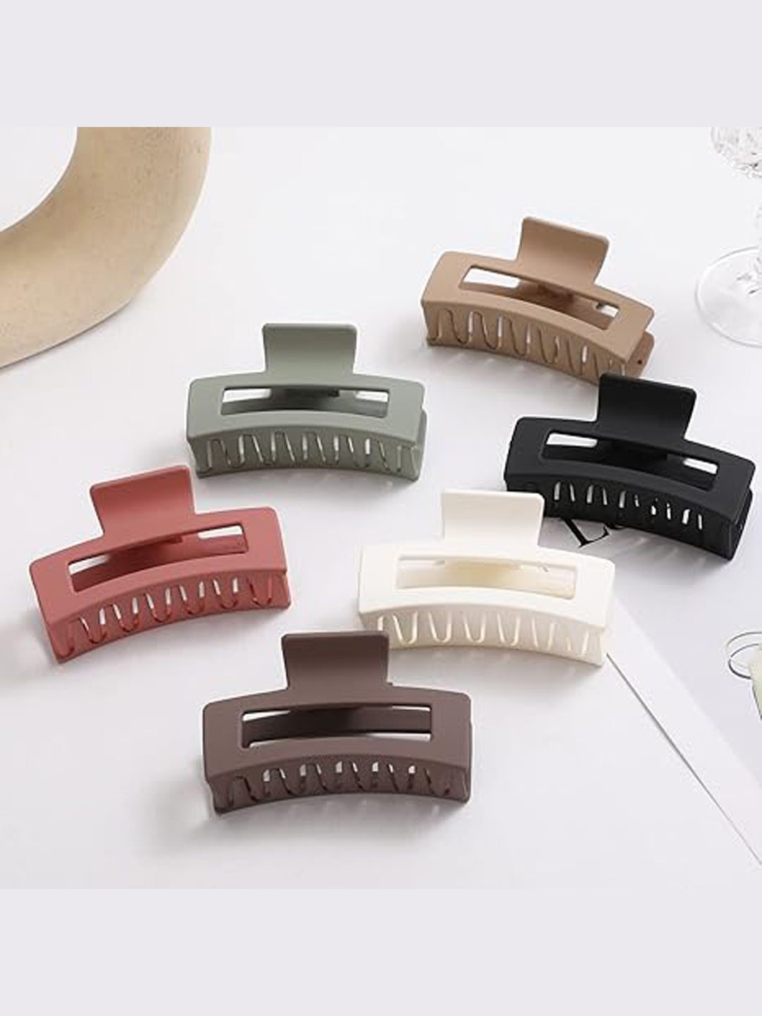 

Xivir Set Of 6 Women Claw Clips, Black