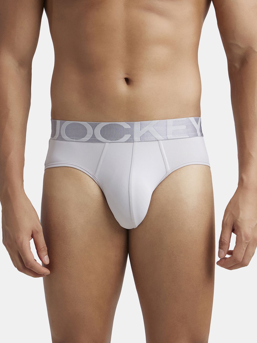 

Jockey Tactel Microfiber Elastane Stretch Brief with Moisture Move Properties-IC27, White