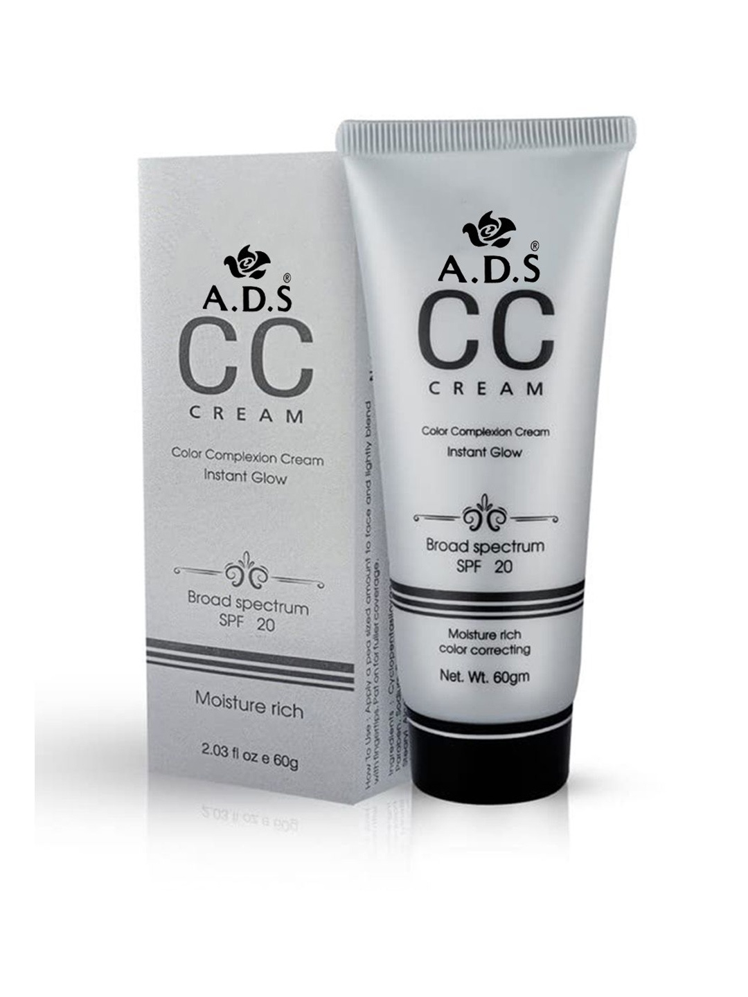 

A.D.S Color Complexion Moisture Rich Instant SPF20 CC Cream 60g - Shade 03, Beige