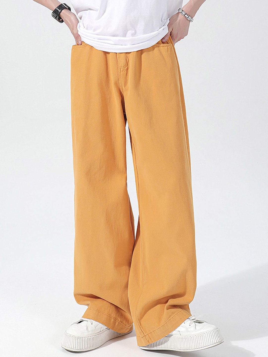 

LULU & SKY Women Boyfriend Fit High-Rise Jeans, Yellow