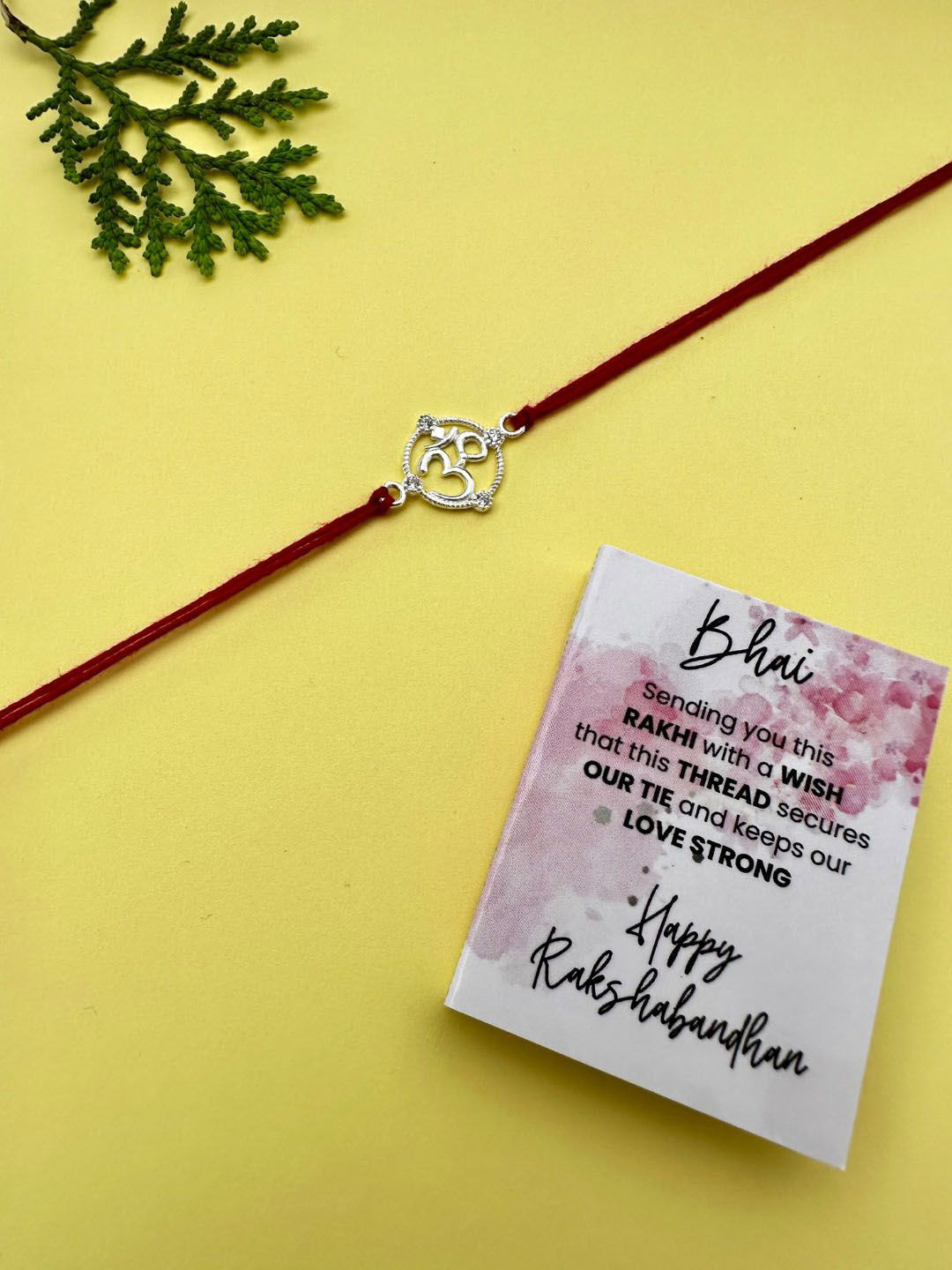 

JUPRA T925 Sterling Silver Om Rakhi