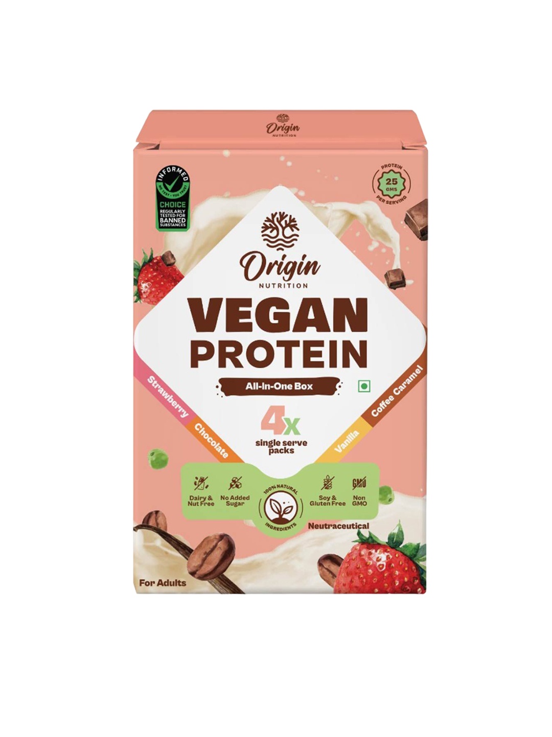 

Origin Nutrition Vegan Protein - 180g, White