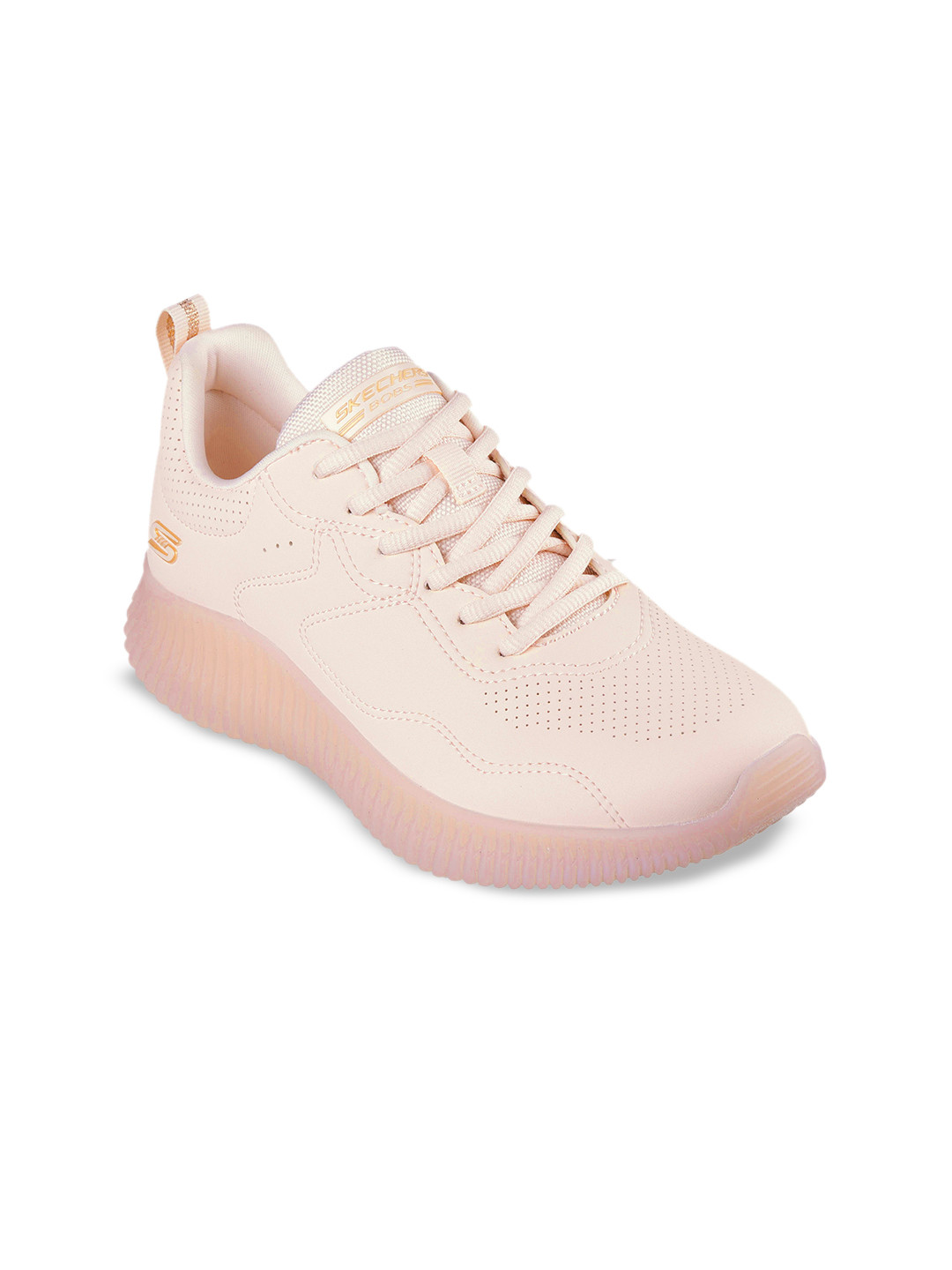 

Skechers Bobs Geo - How Marvelous Women Casual Lace-Up Shoes, Pink